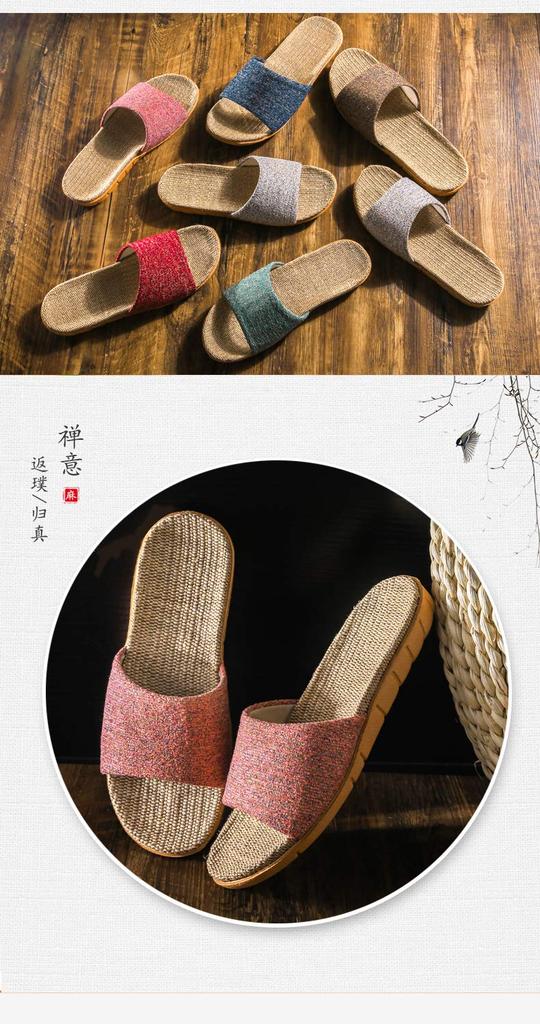 VILAU Room Linen Indoor Sizes Shoes, Slippers, Spring/Summer Sandals, Lightweight, Blue, 42-43