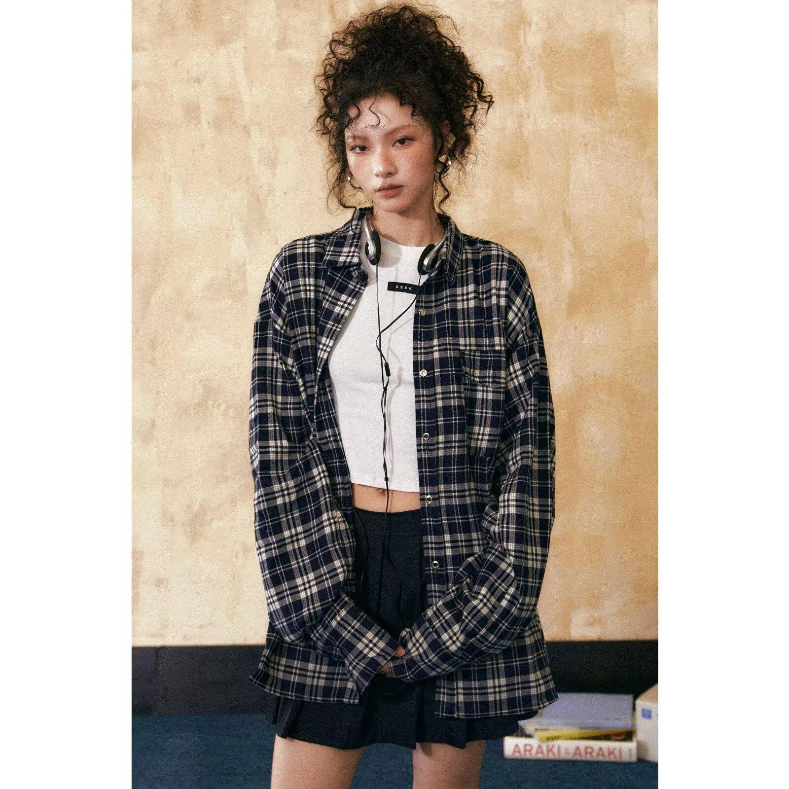 

Рубашка с длинным рукавом с буквенным принтом 2024 года в японском стиле в стиле Гонконга, свободная рубашка для мальчиков, летнее модное универсальное повседневное пальто 3XL чёрный