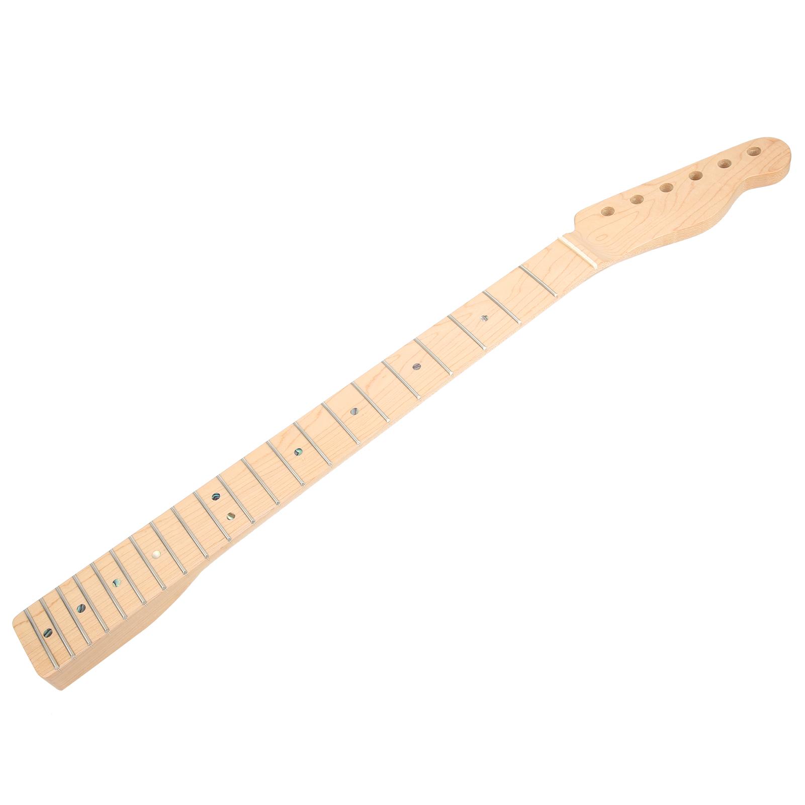 

Гриф электрогитары 21 лад кленовый накладка на гриф черный тон точки желтая отделка ручка для Fender TL