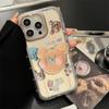 Cookies Bear Stand Suitable for 16ProMax Apple 15 Mobile Case IPhone 13 Mirror 12 Bracelet 11