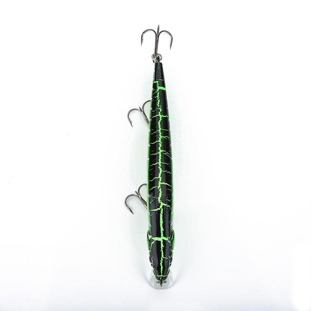 3D Eyes Long Tail Fishing Bait with Barbed Hooks 11.94cm Lenght Artificial Minnow Lures Vivid Lifelike Fishing Lures