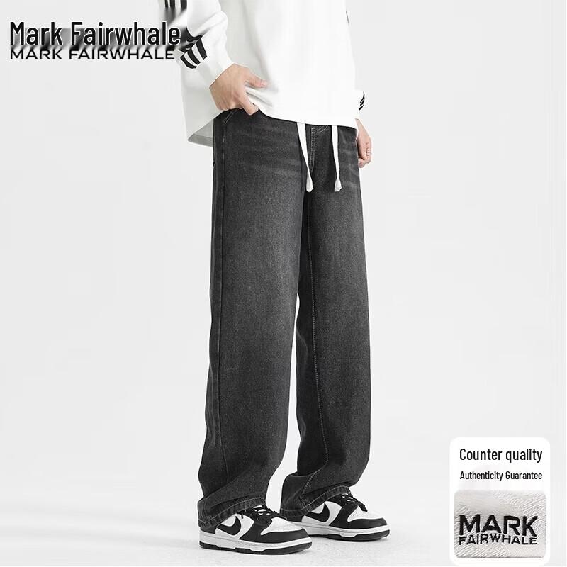 Mark Fairwhale Men s Washed Loose Straight Jeans M