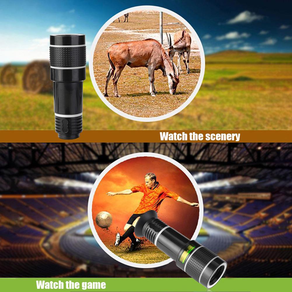 1Pcs Mobile Phone Lens Universal Clip 20X Zoom Cellphone Telescope Lens Telephoto Smartphone Camera Lens for Watch Concert