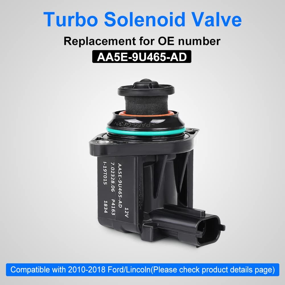 Turbo Solenoid Valve Replacement for AA5E-9U465-AD Compatible with Ford Expedition Explorer F-150 F150 Flex Transit Lincoln MKS MKT Navigator