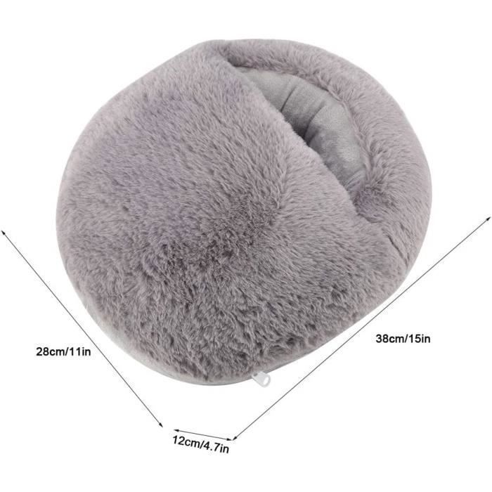 Chauffe-pieds - CELLUSTOP - Coussin USB rechargeable - Flanelle 360° - Sécurité anti-brûlure - Pour adultes et enfants