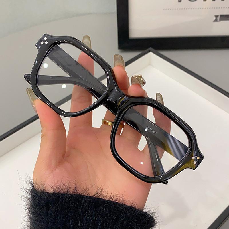 JYL TS Sunglasses Unisex UV Protection Square Frame Rivet Fashion WF1202 A-13908 шоколадный