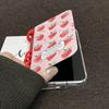 Cute Strawberry Fruit Flip Phone Case For iPhone 17 Air 16 15 14 13 12 11 Pro Max Plus Coil Notebook Shape Shockproof Cover