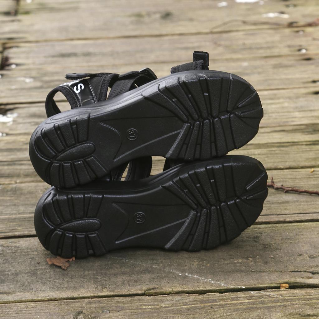 Large Size Sponge Cake Thick-soled Velcro Sandals Summer New Velcro Sports Sandals Women