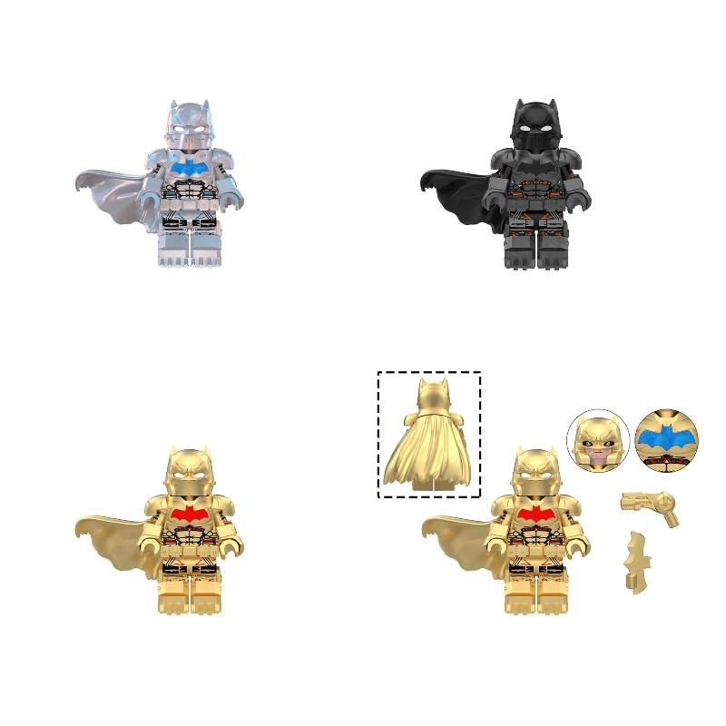 Superhero Series Thermos Black And White Batman Assembly Building Block Toys Diy Educational Game