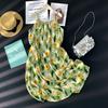 DIMANAF 2026 New Women Plus Size Summer Beach Sundress Lady Long Dress Sleeveless Vest Loose Oversize Maxi Print Floral