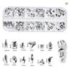 10Styles Neon Multi-Faceted Rhinestones DiamondS,Heart,Pearl, Beads 1-10mm AB/White/Colorful Crystal NailARTS 3D Rhinestones 14H