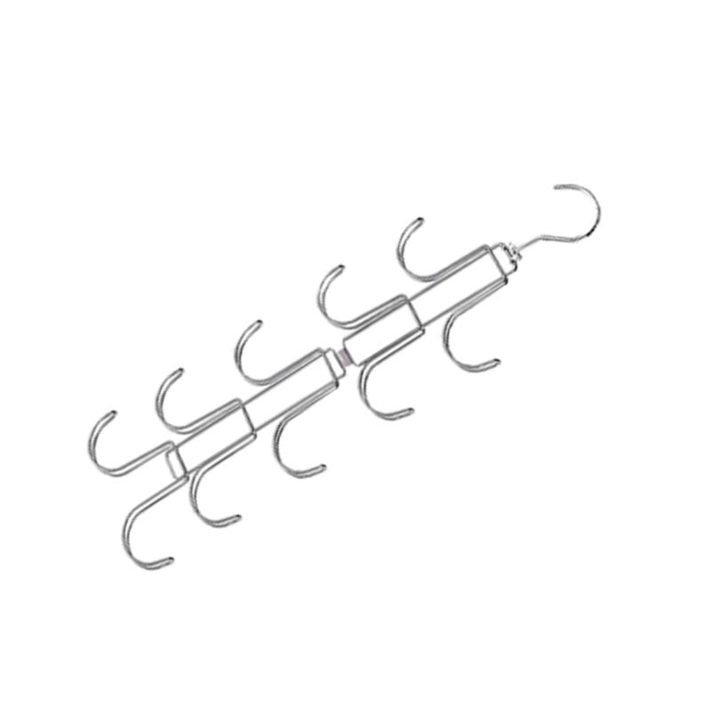 Wall Mounted Rotating Hooks For Efficient Purse Scarf Belt Storage Solution J0MC