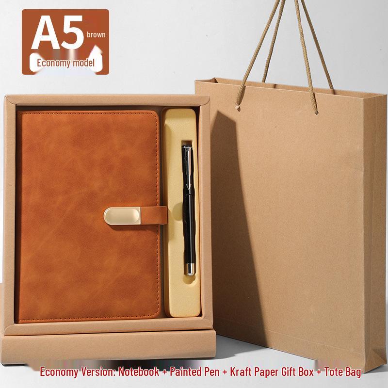 A5 Benutzerdefiniertes Logo Verdicktes B5 Tagebuch mit Schnalle für Geschäftsbüro