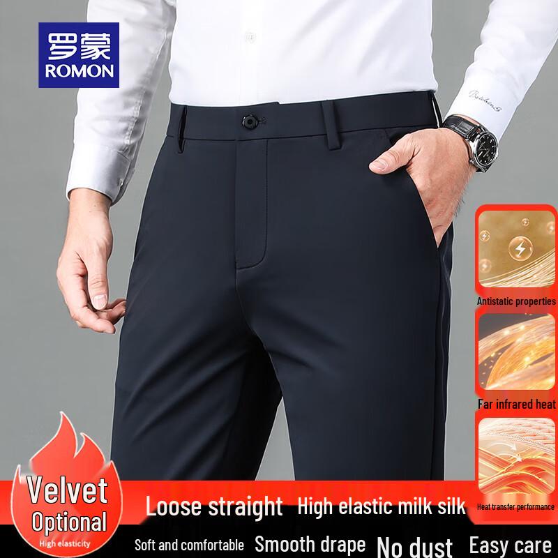 

Romon Men s Business Casual Trousers 33