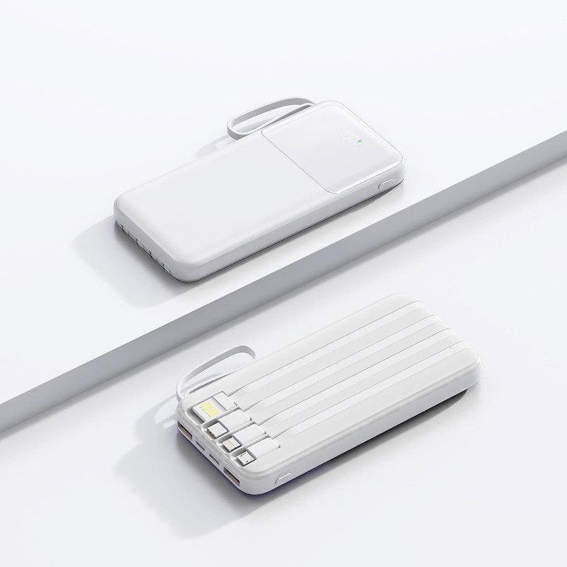 

Ультратонкий внешний аккумулятор емкостью 20000 мАч с функцией быстрой зарядки и встроенным кабелем 10W general charging