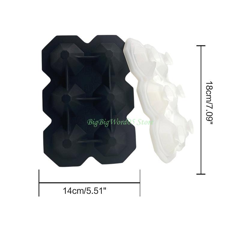 24TE 3D Ice Cubes Maker Mold Silicone DIY Makes Delicate Diamond Ball Shaped Ice Cubes Ice Trays Maker Great Gift