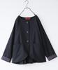 Stylish Walker Design Collarless Suit Collarless Jacket Blazer Short Length Business Formal Plain Outerwear Graduation Ceremony Kindergarten