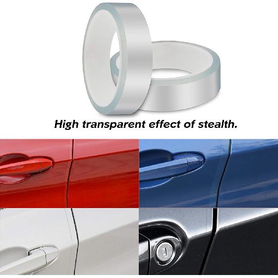 ToLanbbt Car Door Edge Guard Invisible Automotive Door Sill Guard Protectors Anti-Scratch Adhesive Tape Waterproof Strips For Car Door Edge