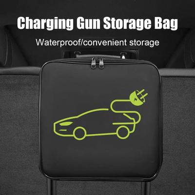 New Electric Vehicle Car Charging Cable Storage Carry Bag EV Charger Plugs Sockets Waterproof Fire Retardant Equipment Container
