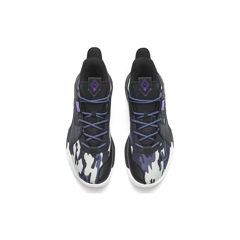 New Anta Speedy 2 Generations Cushioning Anti Slip And Wear Resistant Mid Top Basketball Shoes Men's Black 112241610-6