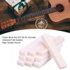Acoustic Guitar Blank Bone Nut Saddles Unslotted Buffalo Bone Bridge Nuts for Guitar Banjo Ukulele Instrument Parts Replacement