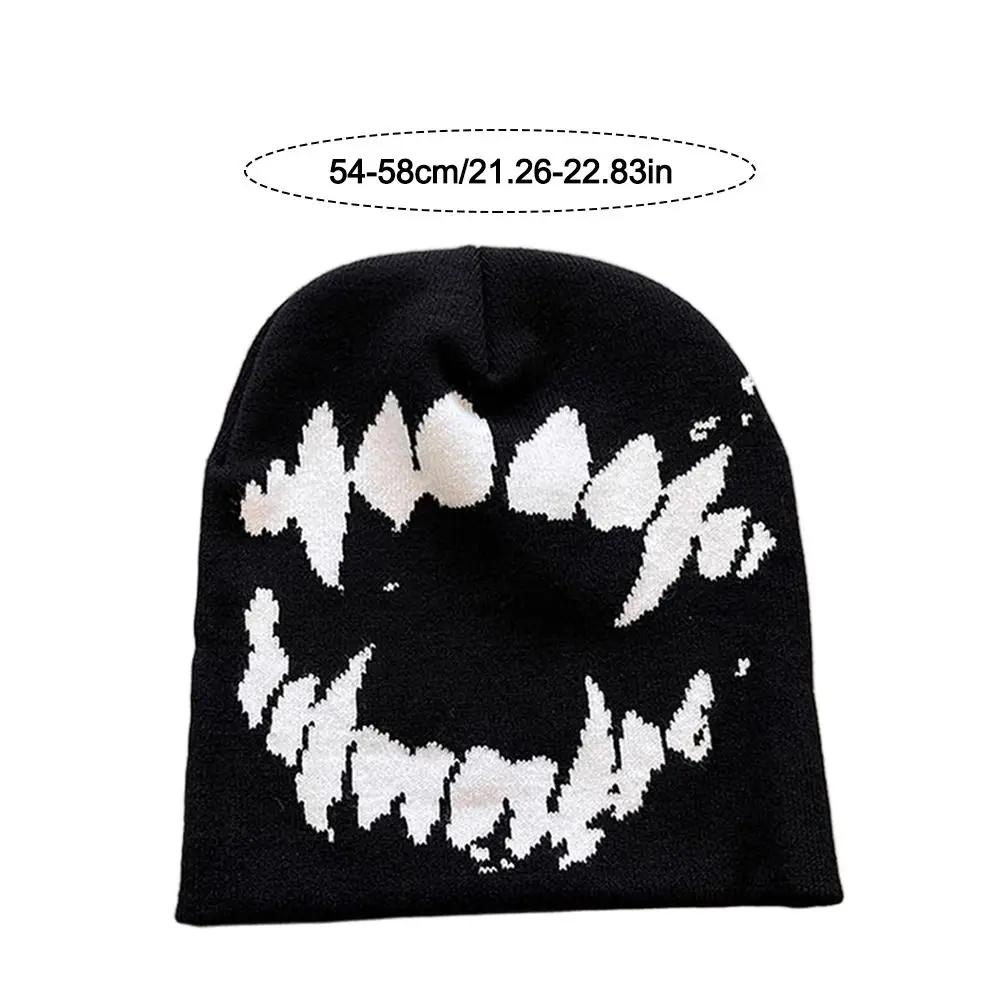 Fashion Y2k Streetwear Women Hat Pullover Warm Knitting Hat Hip Hop Beanies Hats