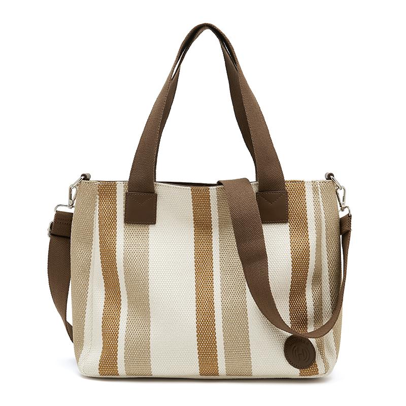 FOXER Fabric Women s Shoulder Bag Casual Large Capacity Handbag Female Tote Bag Fashion Light Shopping Bag Purse