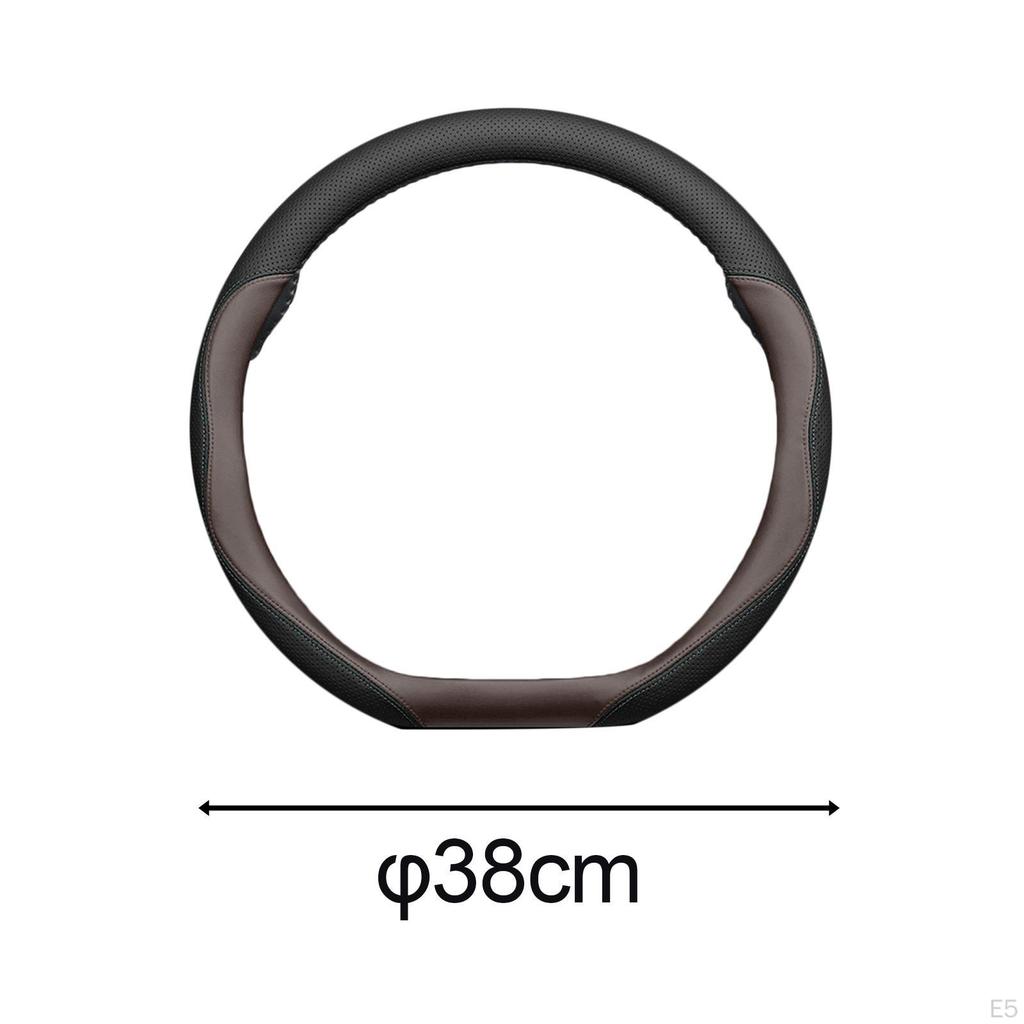 Car Steering Wheel Cover Auto Accessories, Breathable ,Easy Installation, Anti Slip, Warm in Winter