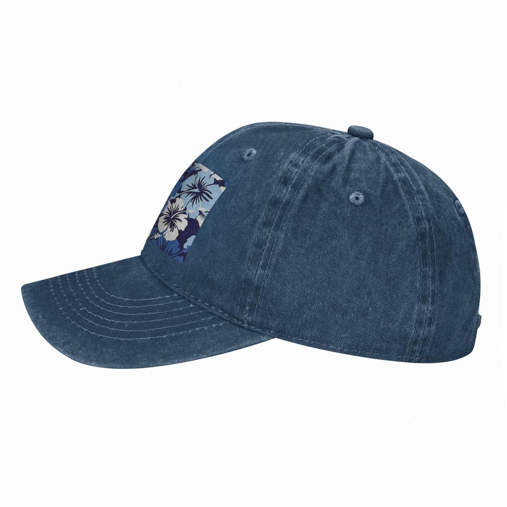 Epische Hibiskus Hawaiianisch Floral Aloha Denim Kappe Lässige Baseballkappen Verstellbare Mütze Sommer Unisex Baseballkappen