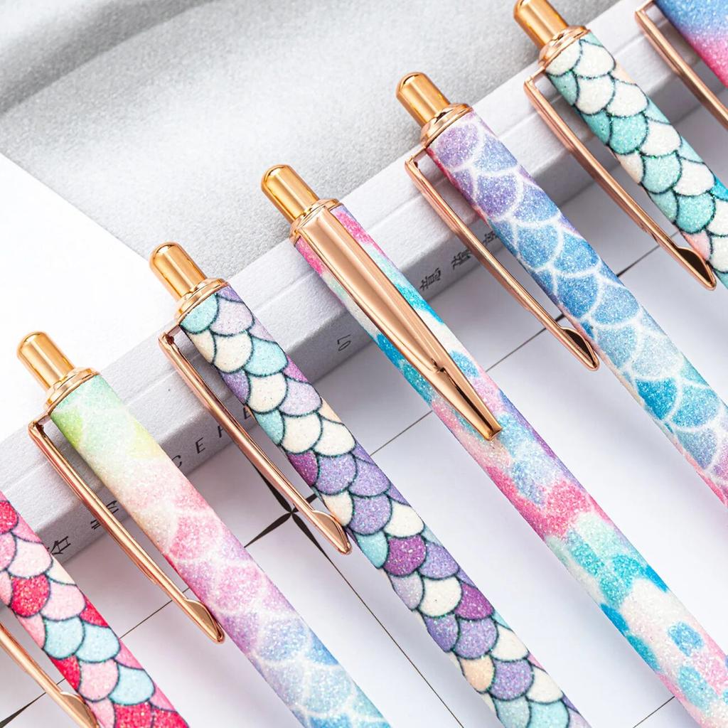 1 Piece Ballpoint Pen Fish Patterns Luxury Cute Wedding Metal Stationery School Office Supplies Pens