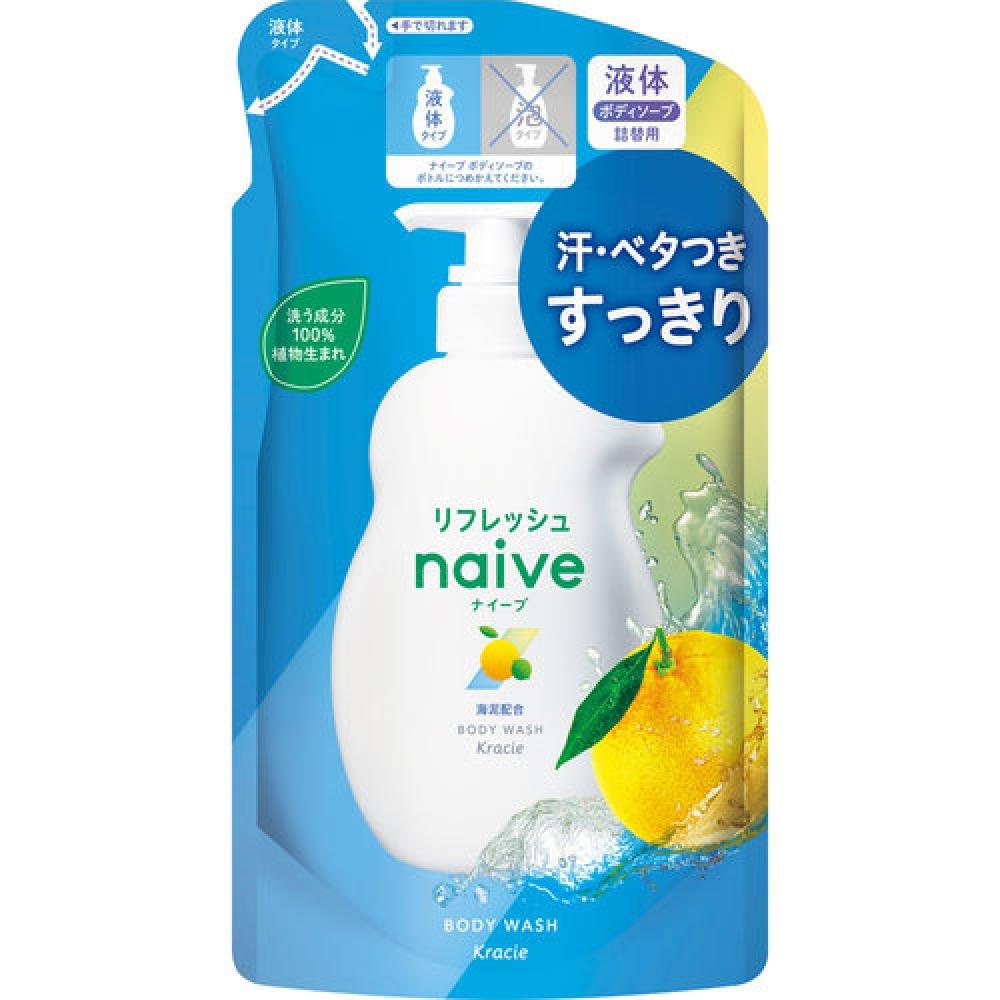 

Мыло для тела Naive Refresh (с морской грязью) Рефилл, 380мл