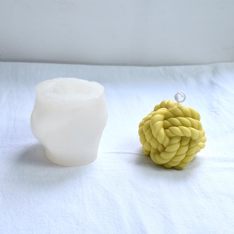 Magic Knot Yarn Ball Candle Mold: DIY Creative Silicone for Aromatherapy