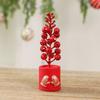 Christmas Fruit Potted Ornament With Classic Style For Indoor Desktop Scene Decoration