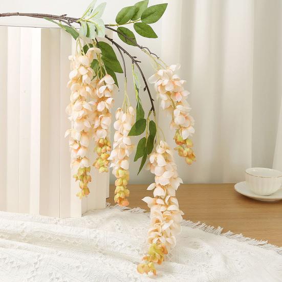 5 Forks Simulated Flower Garland Bright Color Realistic Vines Realistic Wisteria Garland Wedding Bouquet Party Decor