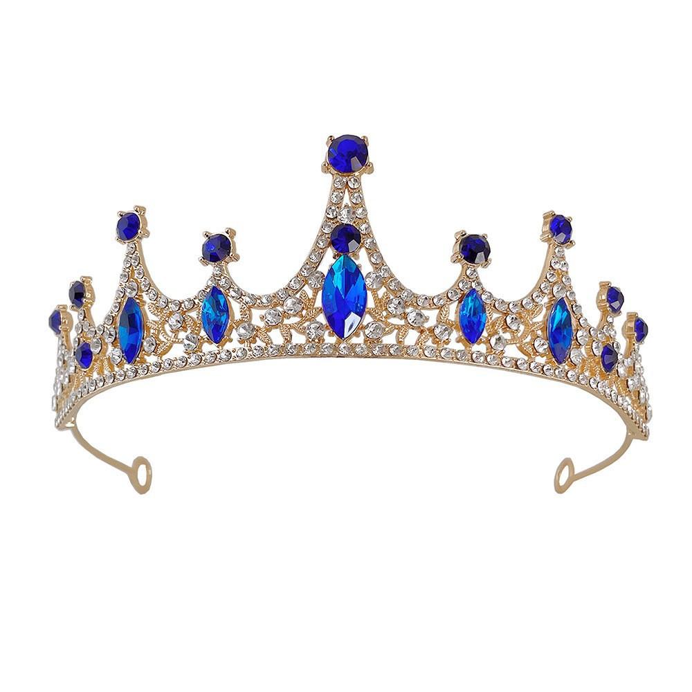 The New Bride's Crown Is Made of Baroque Crystal and Is Charming It Is A Beautiful Wedding Headwear for Brides and A Princess Birthday Headband