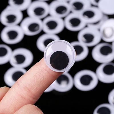 100 PCS Black With White  Parts Not Self-adhesive Dinosaur Eye Creative Gift  Accessories 's Eyes