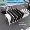 10-Port All-Metal Phone Stand with Multi-Card Slots for Centralized Storage and Charging of 10 Devices