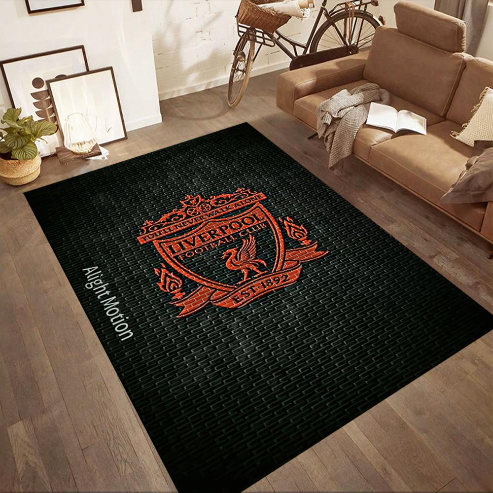 Liverpool Football Club Floor Mat Suitable For Game Room Playrooms Foyer Decorate Room Antislip Carpet Decorate Offices Wedding Party Gift