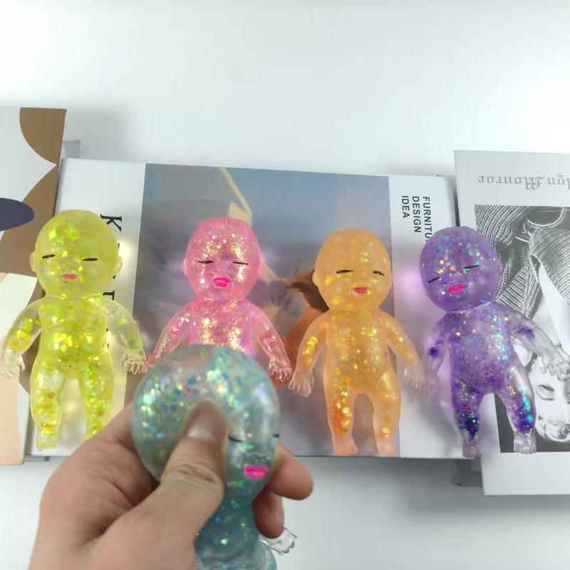 1Pcs Squishy Baby Slow Stress Ball Rebound Decompression Toys Vivid Sugar Baby Squeeze Toy For Adult Kid Relieve Stress