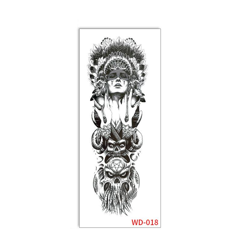 Adesivo Tatuaggio Braccio Intero Impermeabile Sudore Fiore Braccio Maschile e Femminile Braccio Tatuaggio Temporaneo Adesivo Tatuaggio