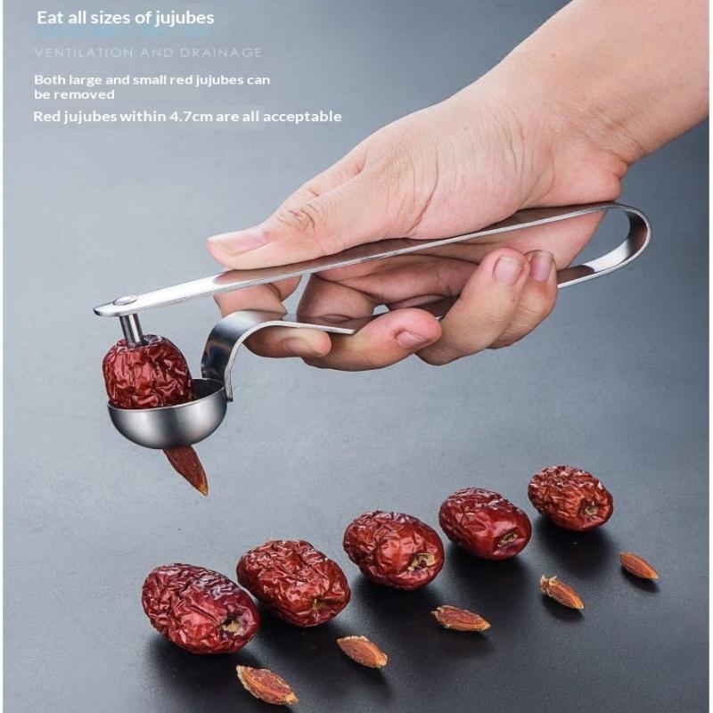 Stainless Steel Red Date Pitter Tool–Seed Corer Kitchen Gadget 1PC