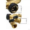 Brass Garden Hose Divider, 3/4 " Connector for Irrigation