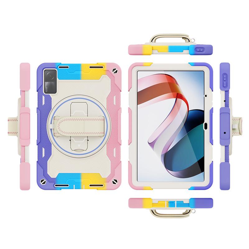 Buntes Silikon-Armband Handheld-Ständer-Hülle für Xiaomi Redmi Pad 10.6 und Pad 5