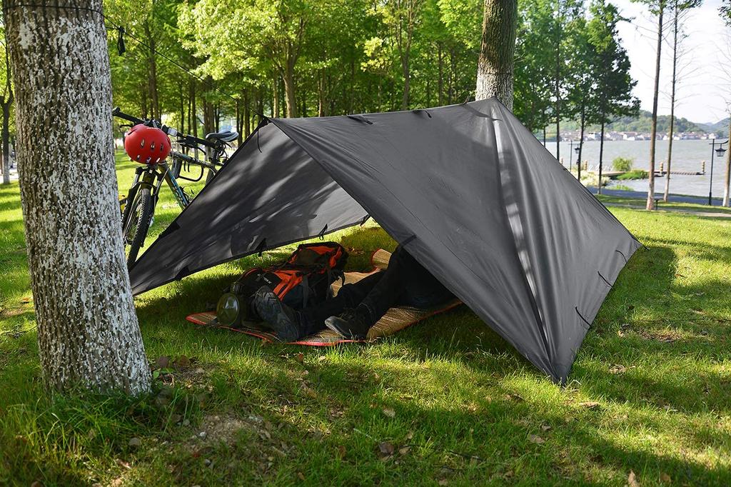 KALINCO Vanntett Camping Sol UV med Oppbevaring Perfekt for og 4x4m Presenning, Markise, Skygge, Multifunksjonell, Lettvekt, Ly, Beskyttelse, Bærbar,