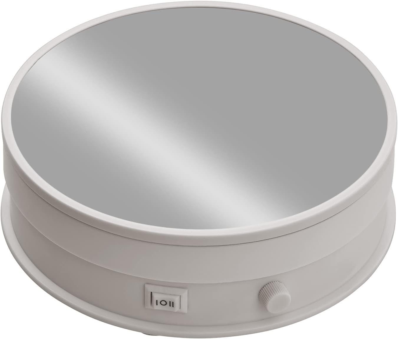 Andoer 6-дюймовая подставка-поворотный стол с зеркальным дисплеем, моторизованная, вращающаяся на 360 градусов, 17 30S R, плавно регулируемая скорость, 4 кг белый