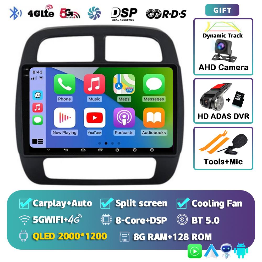 For Renault KWID K-ZE Dacia spring 2015-2019 Android 14 Carplay Auto WIFI+4G Car Radio Multimedia Video Player GPS 2din Stereo
