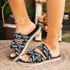 Fashion Fashion New Sexy Leopard Print Casual Flat Slippers Summer Round Toe  Non-slip Beach Slippers for Women
