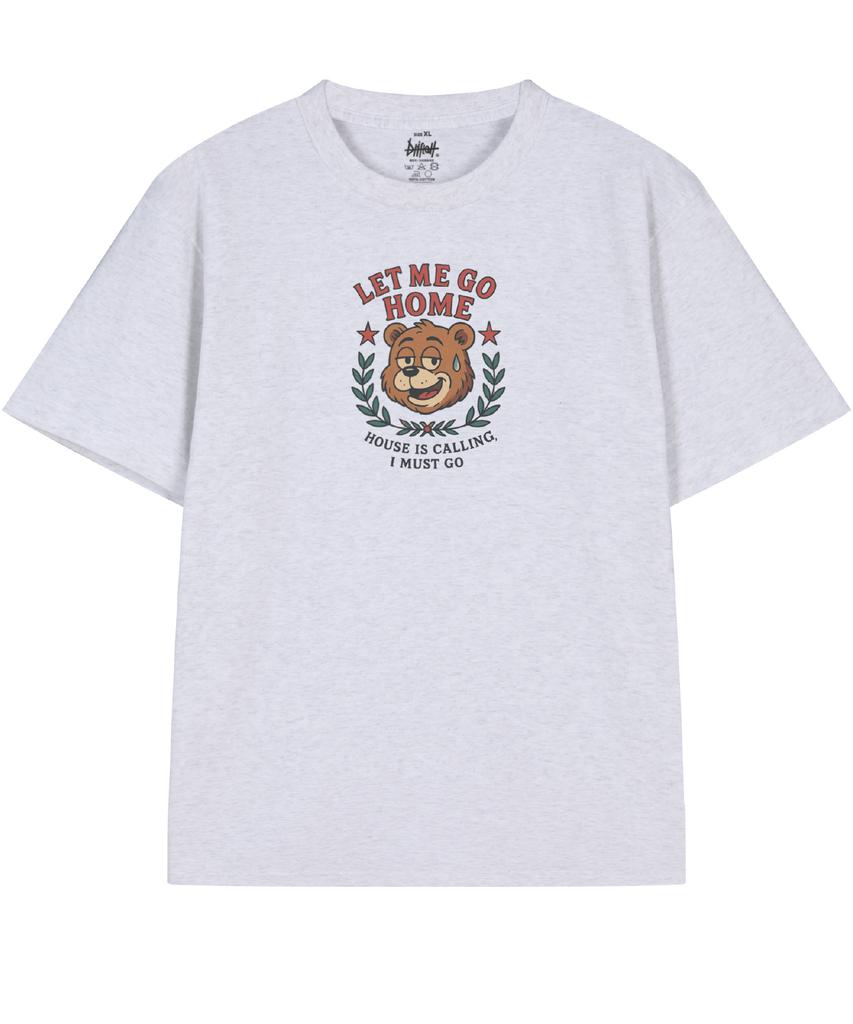 DRIFTOUT Let Me Go Home Gruffy Bear Short Sleeve T-Shirt (3 Colors)