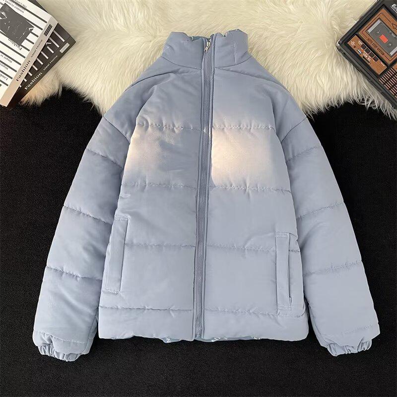 Men s Double-Sided Cotton Jacket - Trendy Autumn/Winter Thick Warm Bread-Style Coat Medium