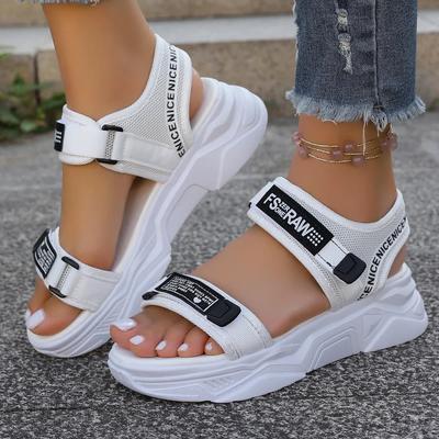 Moda 2025 Nuevas Sandalias para Mujer Casual Elevadoras Cuña Tacón Alto Zapatillas Deportivas Tendencia Verano Mujer Plataforma Cuña Sandalias de Playa para Mujer
